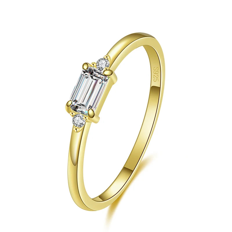Charm Luxury Real 925 Stelring Silver Green Tourmaline Fashion Finger Rings For Women Fine Jewelry Accessories New Bijoux