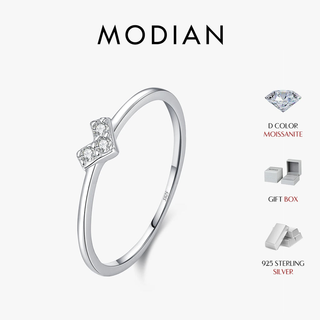 D Color Moissanite Stackable Ring 925 Sterling Silver Thin Minimalist Promise Finger Ring Fine Jewelry For Women Gift