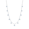 925 Sterling Silver Stackable Clavicle Chokers Necklace Sparkling Zircon Neck Chain for Women Fine Jewelry