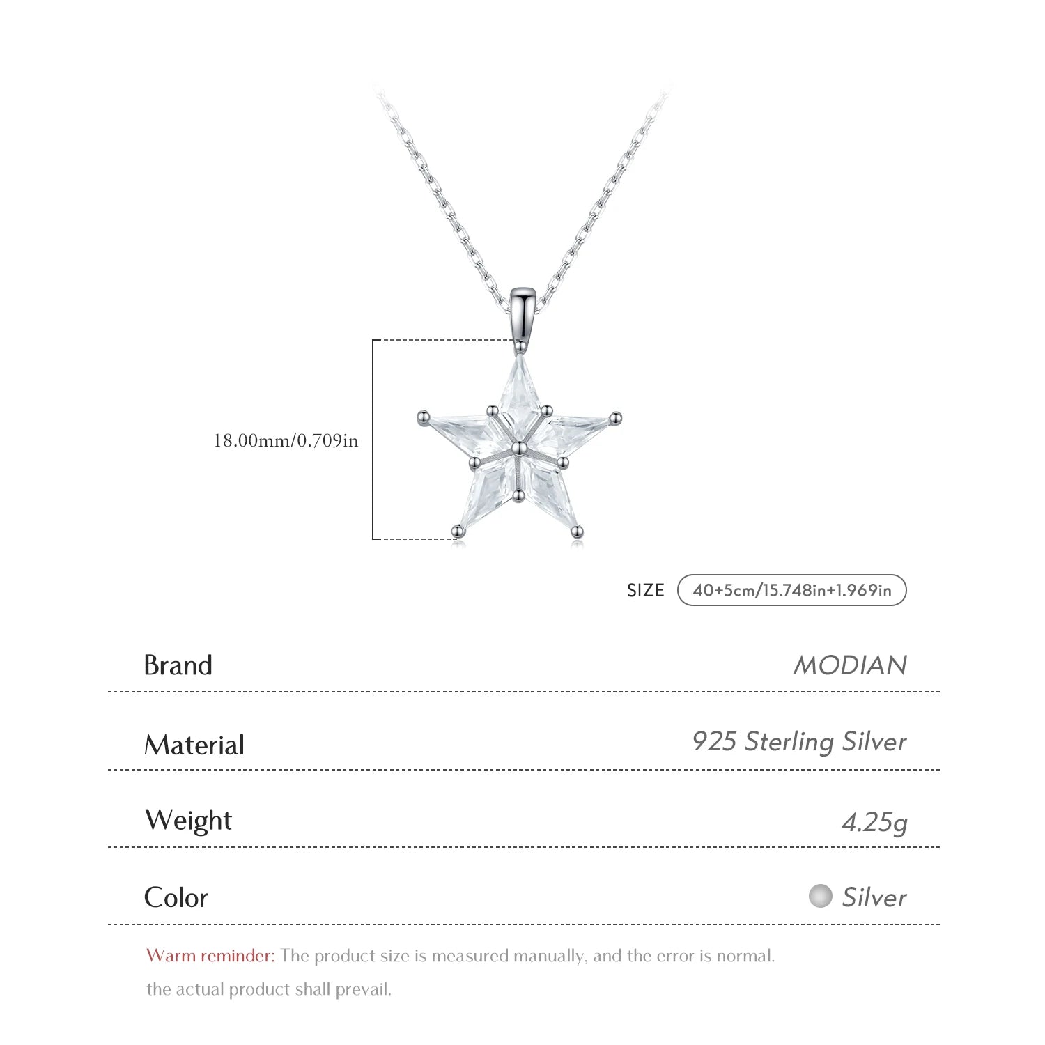 925 Sterling Silver Delicate Shinning Stars Necklace Clear Zirconia Stackable Pendant Necklaces For Women Fine Jewelry