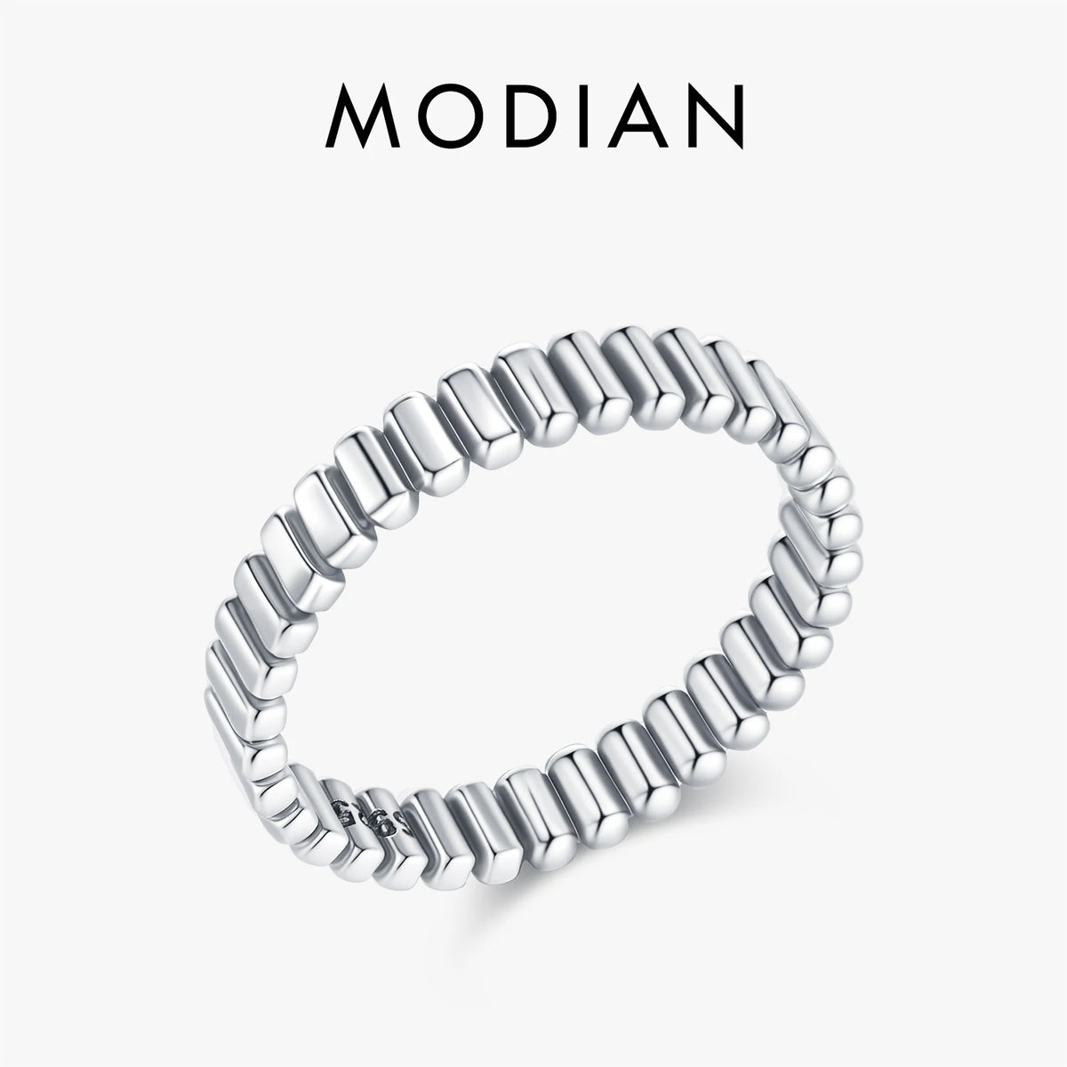 925 Sterling Silver Vintage Exquisite Geometric Stackable Eternity Band Rings For Women Retro Daily Fine Jewelry Gifts