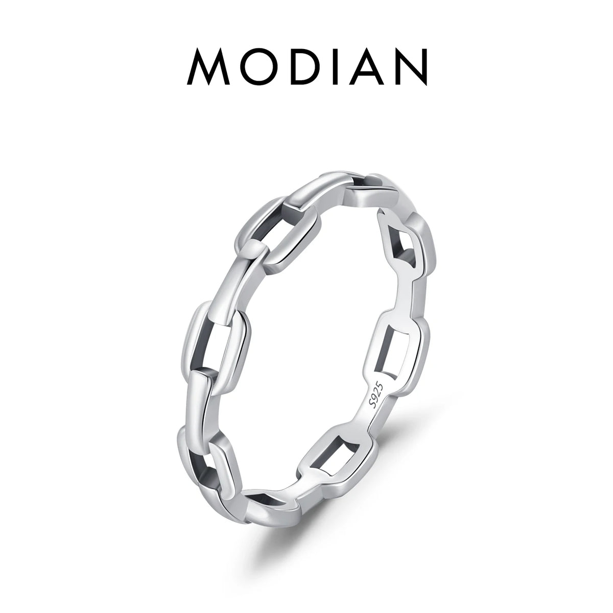 925 Sterling Silver Daily Retro Lock Eternity Bands Rings Vintage Stackable Party Fine Jewelry For Women Accessories