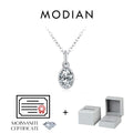6 Styles D Color Geometric Moissanite Necklaces 925 Sterling Silver Dazzling Pendant Necklace For Women Fine Jewelry