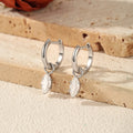 1CT Marquise Cut Moissanite 925 Sterling Sliver Charming Lab Diamond Swing Hoop Earrings For Women Dating Fine Jewelry