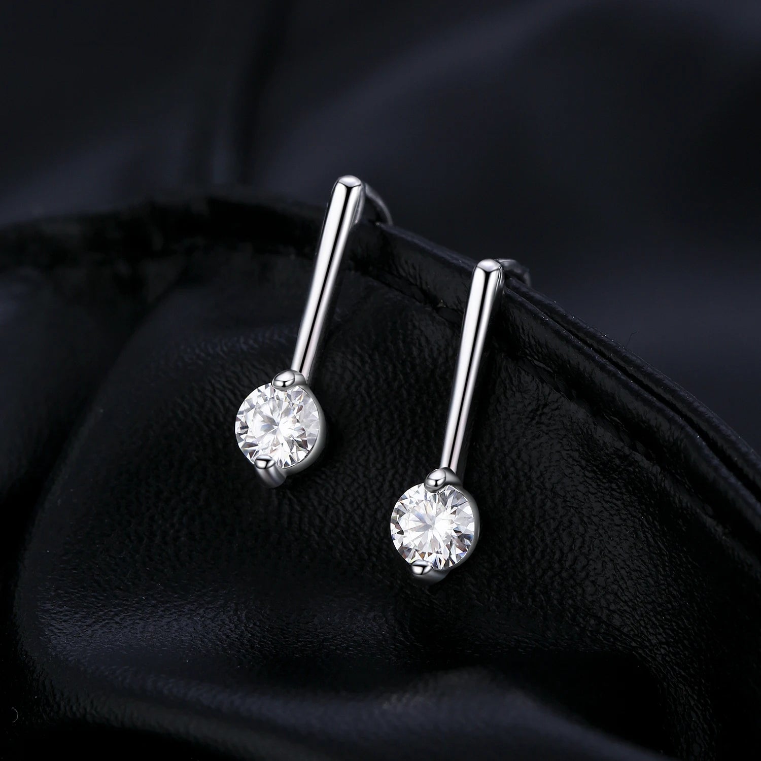 Sparkling D Color Moissanite Drop Earrings 925 Sterling Silver Classic Geometric Dangle Earrings For Women Fine Jewelry