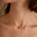 Noor Ruby Teardrop Necklace